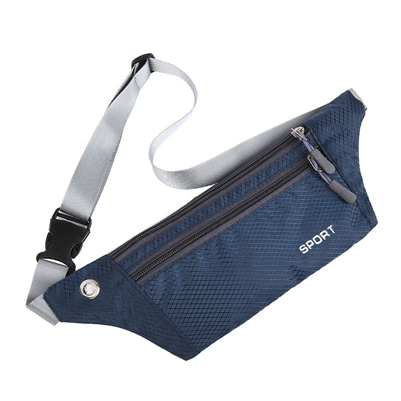 Wholesale Outdoor sports waist bag men's running mobile phone bag fitness close-fitting waist bag nylon waterproof fashion waist bag